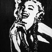 Marilyn Monroe in Light and Shadow Art Print by Hannah Ostman ...