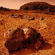 Martian Landscape Art Print
