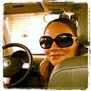 Me In My Old Baby... Miss My Vw Art Print