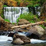 Middle Falls Of The Mccloud River Art Print