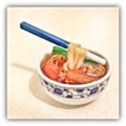 #miniature #magnet #china #noodles Art Print
