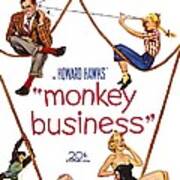 Monkey Business, Cary Grant, Ginger Art Print