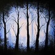 Moonlight Forest Art Print