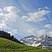 Mountain Landscape In The Alps Art Print
