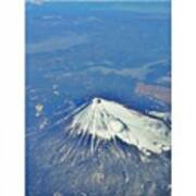 Mt. Fuji Aerial View Art Print