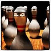 My Evil Bowling Pins From My Animation Art Print