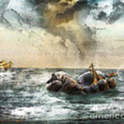 Noah's Ark Stragglers Art Print