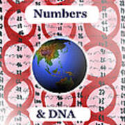 Numbers And Dna Art Print