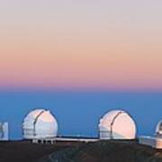 Observatories On Summit Of Mauna Kea Art Print