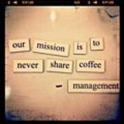 #office #word #magnets #coffee #humor Art Print