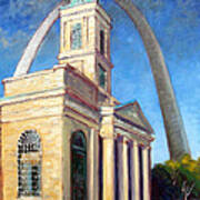 Old Cathedral Church In St.louis Art Print
