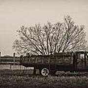 Old Chevy Sepia Art Print