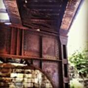 Old Train Trestle In Downtown Newark Art Print