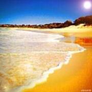 One Mile #beach #forster #australia Art Print