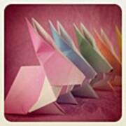 #origami #easter #bunny #instacanvas Art Print