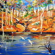 Outback Billabong My Way Art Print