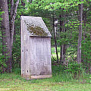 Outhouse In The Woods Art Print