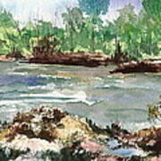 Placid River Art Print