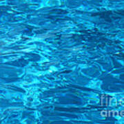 Pool - Blue Water Surface Art Print