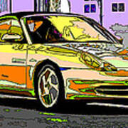 Porsche Carrera Study 4 Art Print
