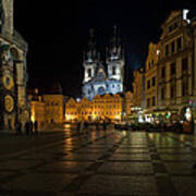 Prague City Square Art Print