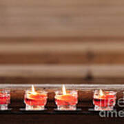 Prayer Candles In Church Art Print