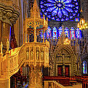 Pulpit Sacred Heart Cathedral Art Print