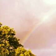 #rainbow #darksky #nature #trees Art Print