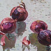 Red Onions Art Print