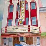 Rex Theater Art Print