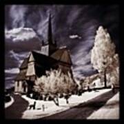 Ringebu, Norway. Stave Church. Taken Art Print