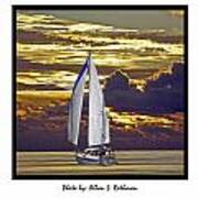 Sailboat Sunset Art Print
