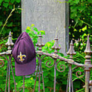 Saints Hat On Iron Fence Art Print