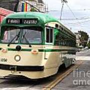 San Francisco Trolley . Castro . 7d7550 Art Print