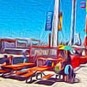 Santa Cruz Boardwalk - Panorama - 01 Art Print