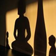 #shadow #shadows #buddha #light Art Print