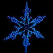 Snowflake Crystal Art Print