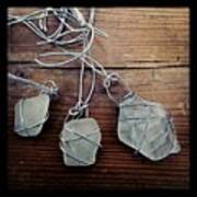Some Simple #seaglass And #wire Art Print