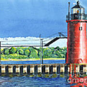 South Haven Lighthouse Art Print