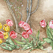 Spring Tulips Art Print