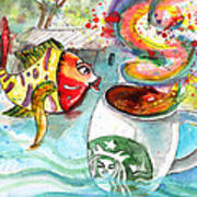 Starbucks Coffee In Limassol Art Print
