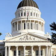 State Of California Capitol Building . 7d11738 Art Print