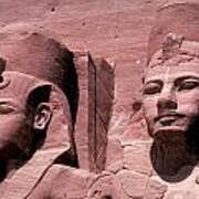 Statues Of Ramses Ii Art Print