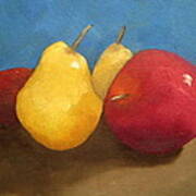 Still Life Apples And Pears Art Print