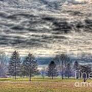 Storm Brewing Over Park Art Print