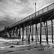 Storm Clouds Over The Pier Art Print