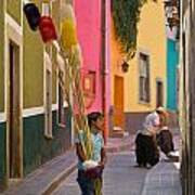 Streets Of Guanajuato Art Print