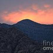 Sunset Over Red Rock Art Print