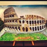 The Colosseum- Bas Relief Art Art Print