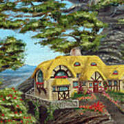 The Manor Cottage From Arboregal-the Lorn Tree Book Art Print